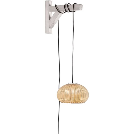Bover LED-Hängelampe Garota, Stecker weiß/elfenbeinfarben