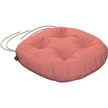 stuhlkissen adam mit bindeschnur, koralle, ⌀ 40 x 8 cm, living loop (162-45)