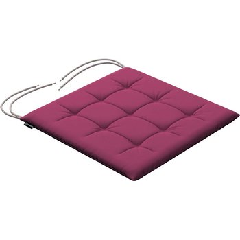stuhlkissen jonas mit bindeschnur, pflaume , 40 x 40 x 3,5 cm, cotton panama (702-32)