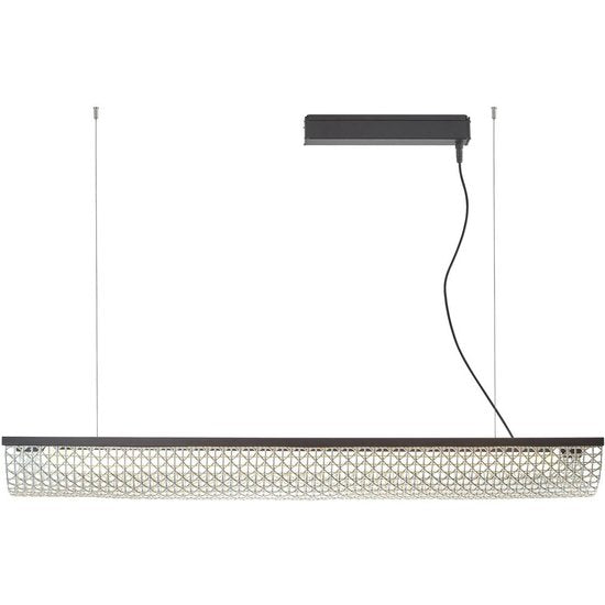 Bover LED-Hängelampe Nans Balis S/140, braun/beige, 140 cm