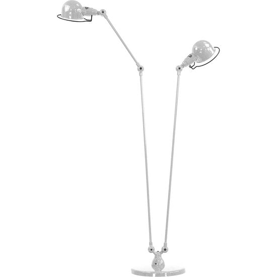 Jieldé Signal SI8380 Stehlampe, 2-flg. silbergrau