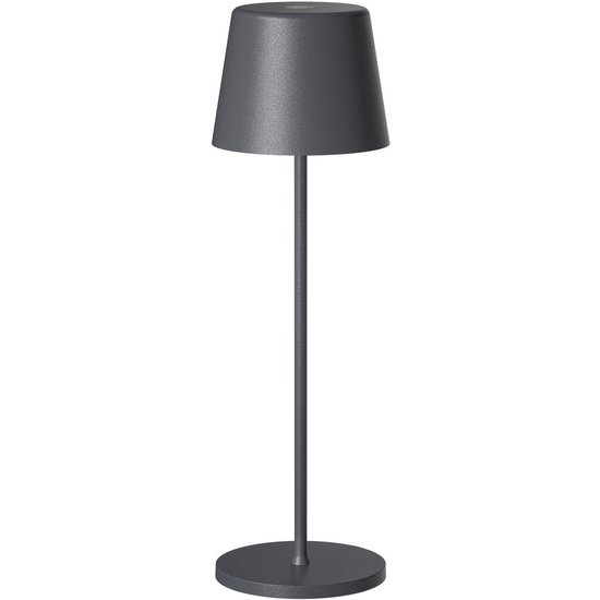 Müller Licht tint LED-Akku-Tischleuchte Dalia, Alu anthrazit