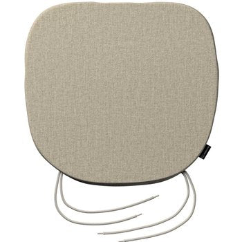 stuhlkissen marcus mit bindeschnur, beige- grau, 40 x 37 x 2,5 cm, city (704-80)
