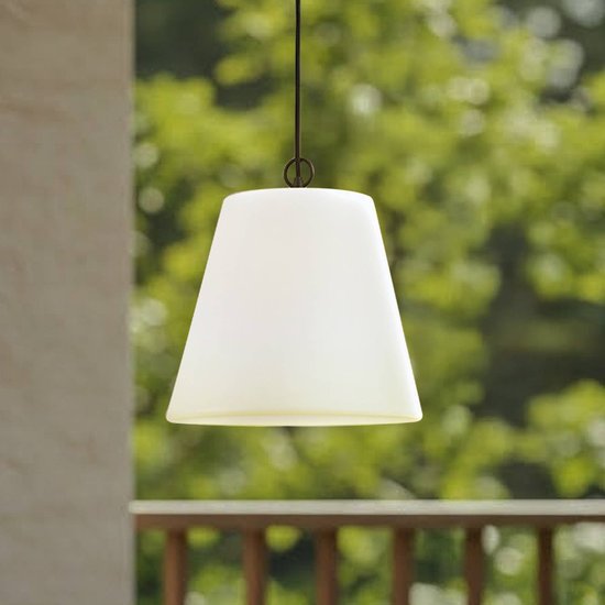 Lindby Außenhängeleuchte Alaida, weiß, Kunststoff, E27, IP65