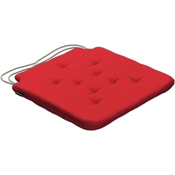 stuhlkissen christoph mit bindeschnur, rot, 42 x 41 x 3,5 cm, loneta (133-43)
