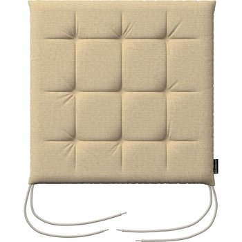 stuhlkissen jonas mit bindeschnur, sandfarben, 40 x 40 x 3,5 cm, living plus (162-12)