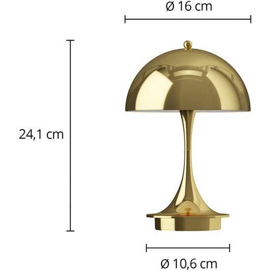 Louis Poulsen Panthella PORTABLE 160 V3, messingfarben