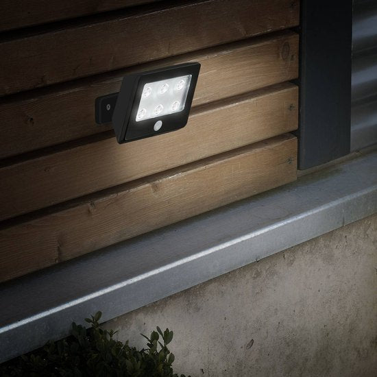 LED-Außenstrahler Kollig mit Sensor, IP54, schwarz