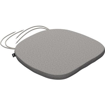 stuhlkissen marcus mit bindeschnur, hellgrau, 40 x 37 x 2,5 cm, living loop (162-57)