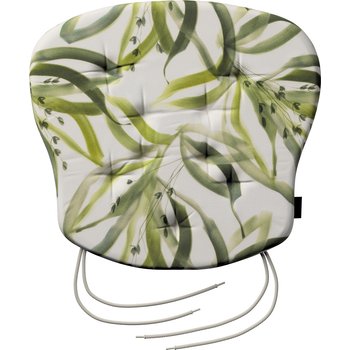 stuhlkissen peter mit bindeschnur, weiß-grün, 41x 38 x 3,5 cm, gardenia (144-89)