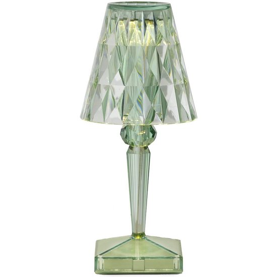 Kartell LED-Akku-Tischlampe Battery, 30 cm, mintgrün, IP54