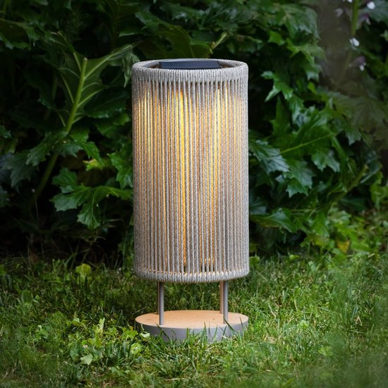 LED-Solar-Bodenleuchte Rop&amp;Strip Höhe 58 cm, 3.000 K, 500 lm