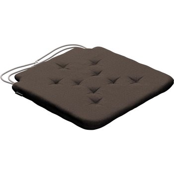 stuhlkissen christoph mit bindeschnur, braun, 42 x 41 x 3,5 cm, etna (705-08)