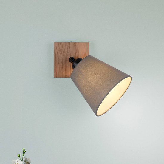 Wandstrahler Green Michel mit Stoffschirm