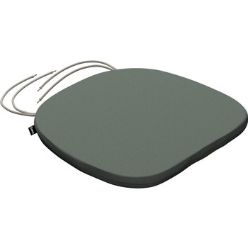 stuhlkissen marcus mit bindeschnur, grün, 40 x 37 x 2,5 cm, bouclé (702-85)