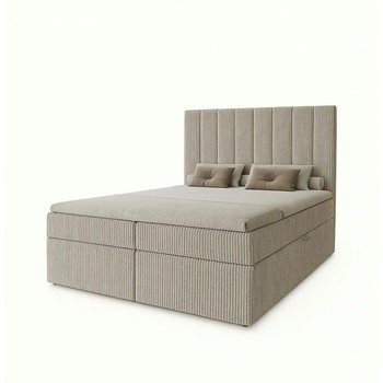 Boxbett mit Stauraum Cord Nero Box ¦ beige ¦ Maße (cm): B: 122 H: 124 Betten
