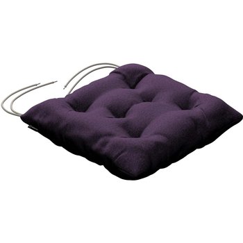 stuhlkissen thomas mit bindeschnur, violett, 38 x 38 x 8 cm, etna (161-27)
