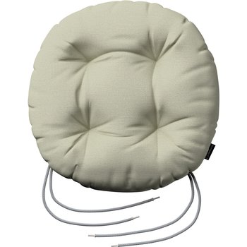 stuhlkissen adam mit bindeschnur, taupe, ⌀ 40 x 8 cm, loneta (133-05)