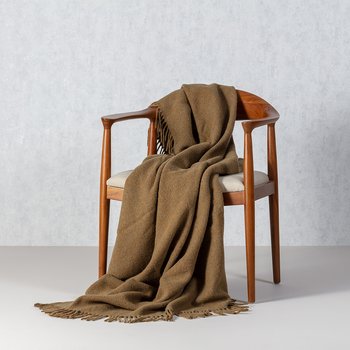 plaid seeland 140x200cm melange brown grey, 140 x 200 cm