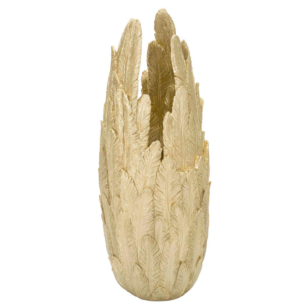 Vase, Gold, Kunststoff, 32x80x34 cm, Dekoration, Vasen