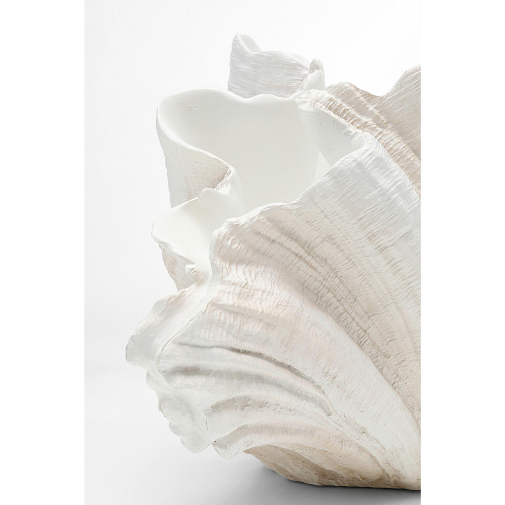 Kare-Design Vase, Grauweiß, Stein, 36x57x31 cm, zum Ste