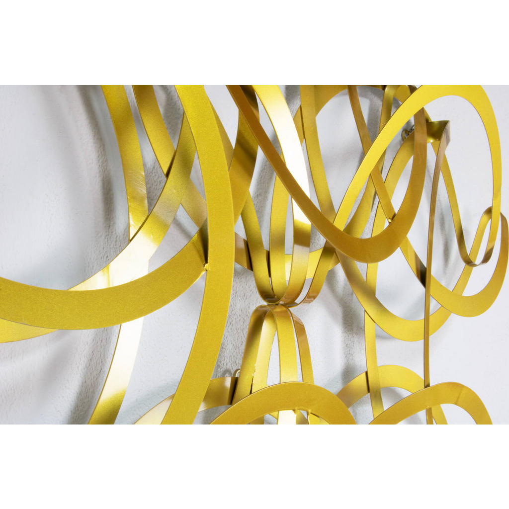 Kunstloft Wanddeko, Gold, Metall, 5.81x62x11 cm, Dekora