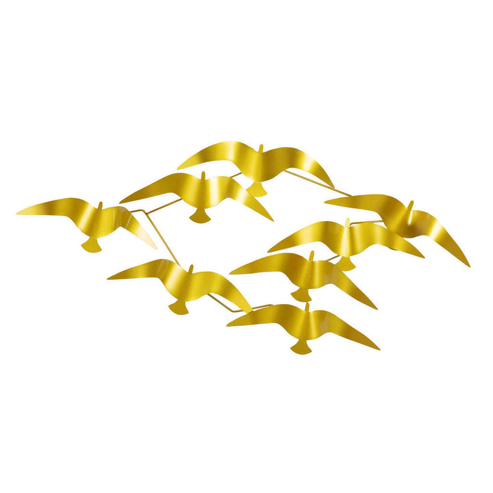 Kunstloft Wanddeko, Gold, Metall, 3.1x53x6 cm, Dekorati