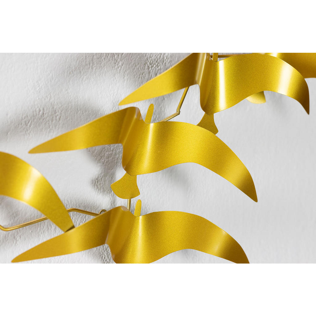 Kunstloft Wanddeko, Gold, Metall, 3.1x53x6 cm, Dekorati