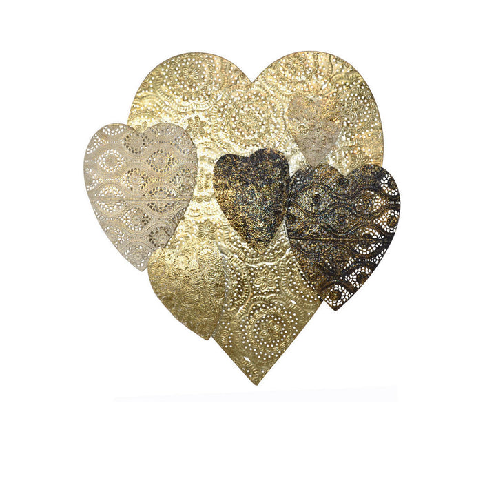 Mid.you Wanddeko, Gold, Metall, 55x60x4 cm, Dekoration,
