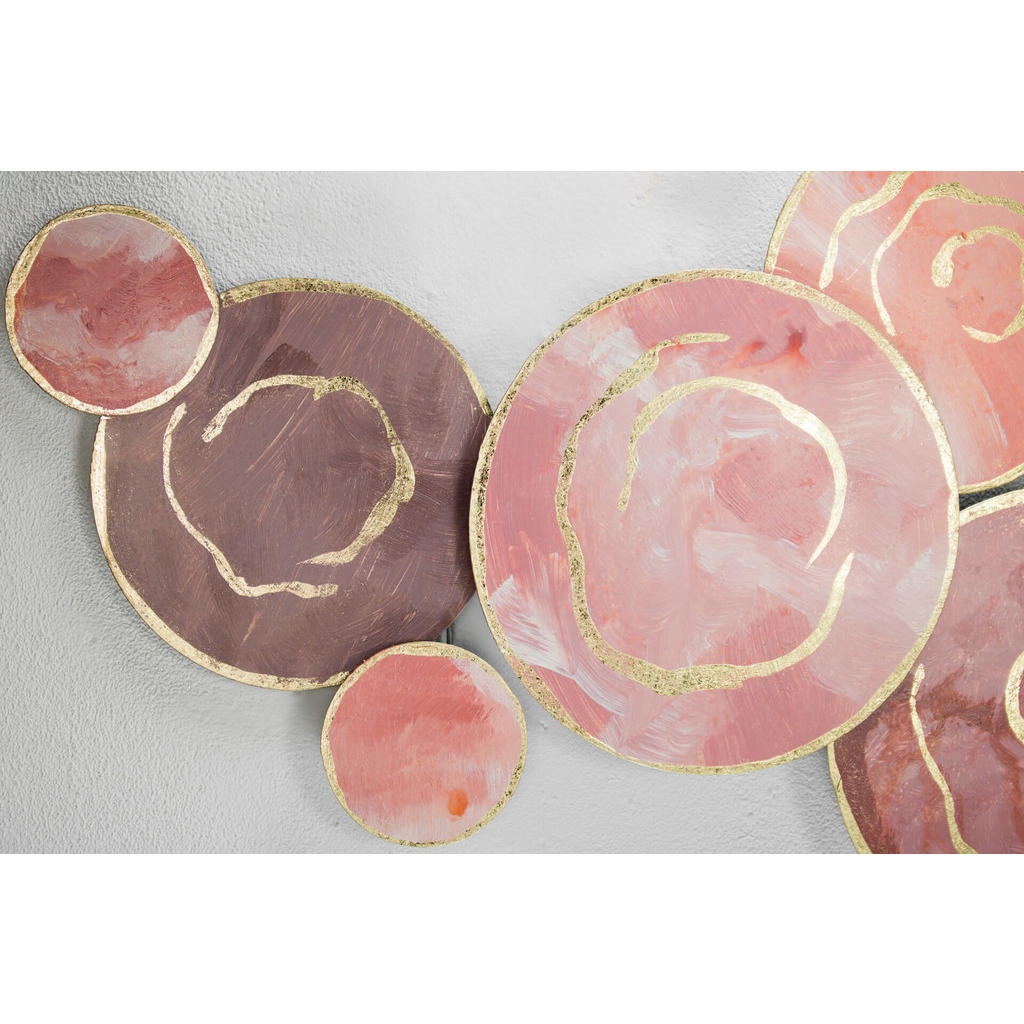 Kunstloft Wanddeko, Rot, Pink, Metall, 3x60x6 cm, Dekor