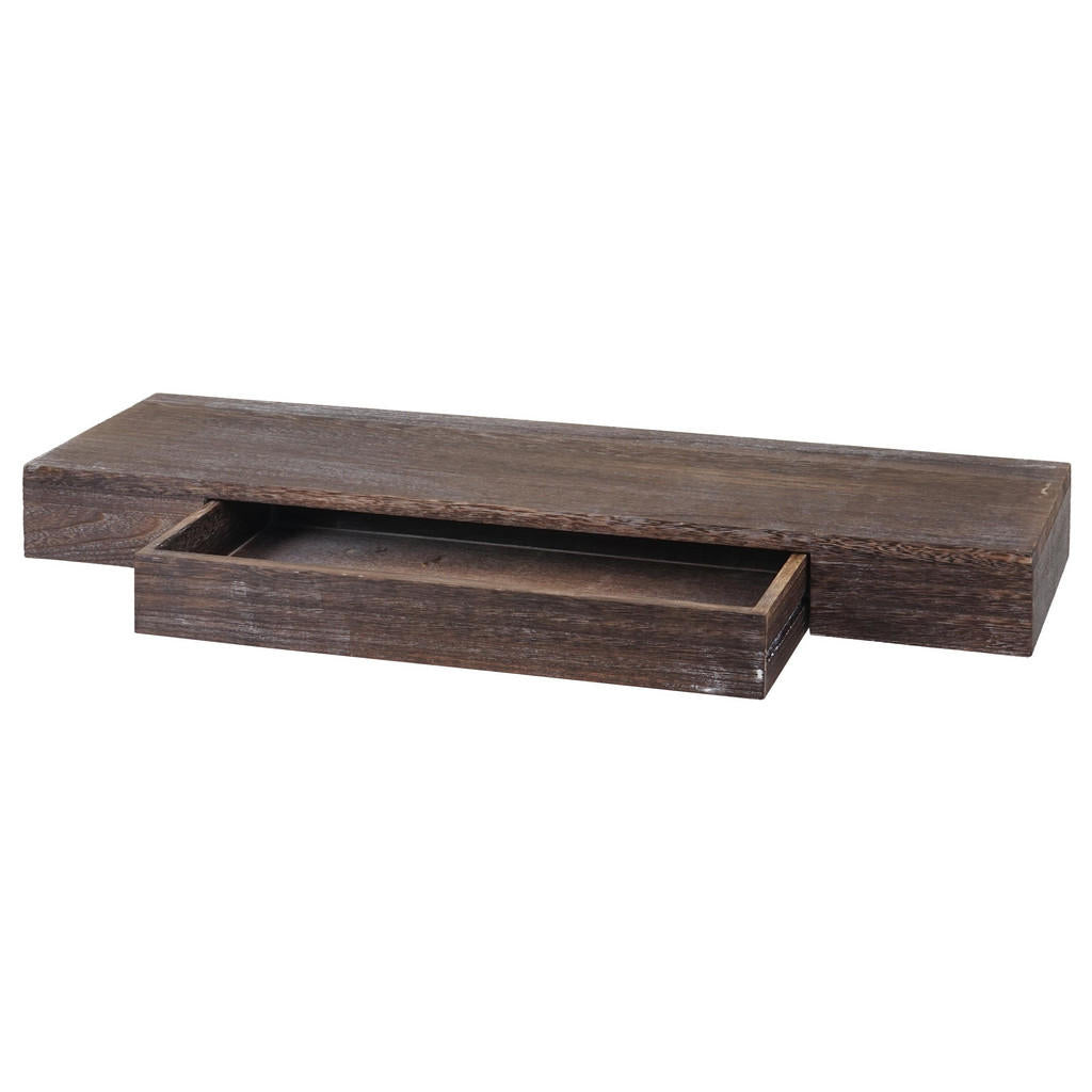 MCW Wandregal, Braun, Holz, 80x8x25 cm, Wohnzimmer, Reg