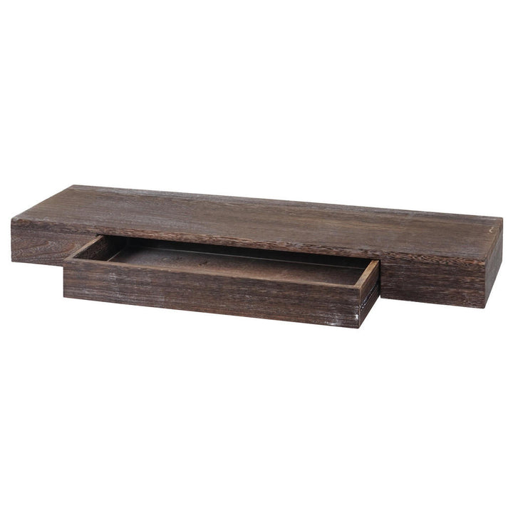 MCW Wandregal, Braun, Holz, 80x8x25 cm, Wohnzimmer, Reg
