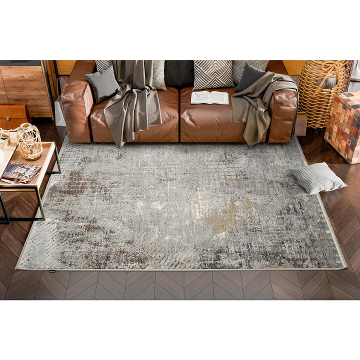 Musterring Webteppich Nevada, Braun, Grau, Beige, Texti