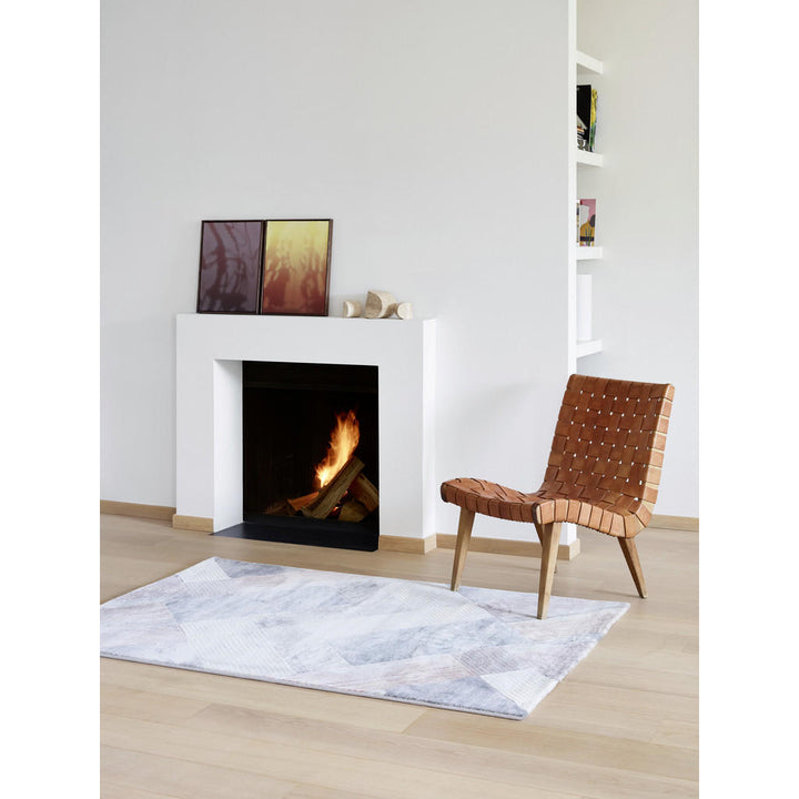 Novel Webteppich Catania, Hellgrau, Beige, Textil, Grap
