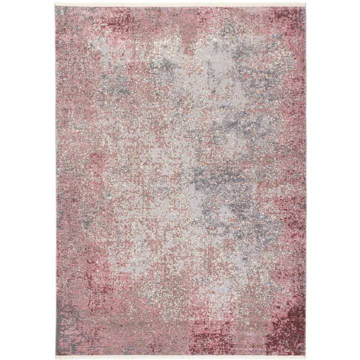 Novel Webteppich, Creme, Rosa, Textil, Abstraktes, rech