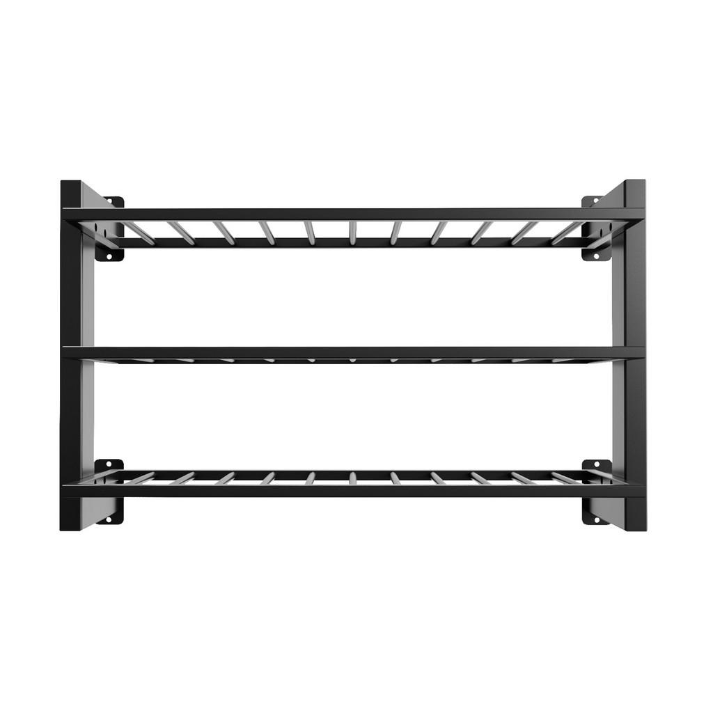 Metalo Pro Weinregal, Schwarz, Metall, Rechteckig, 30x6
