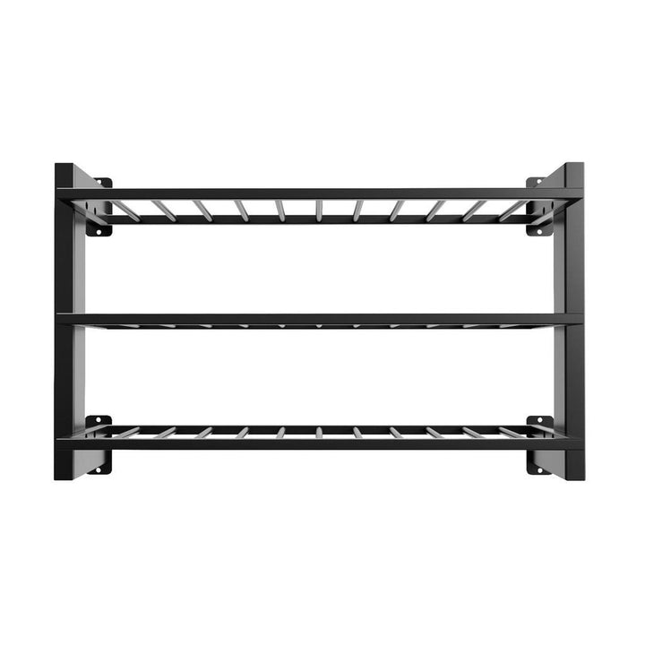 Metalo Pro Weinregal, Schwarz, Metall, Rechteckig, 30x6