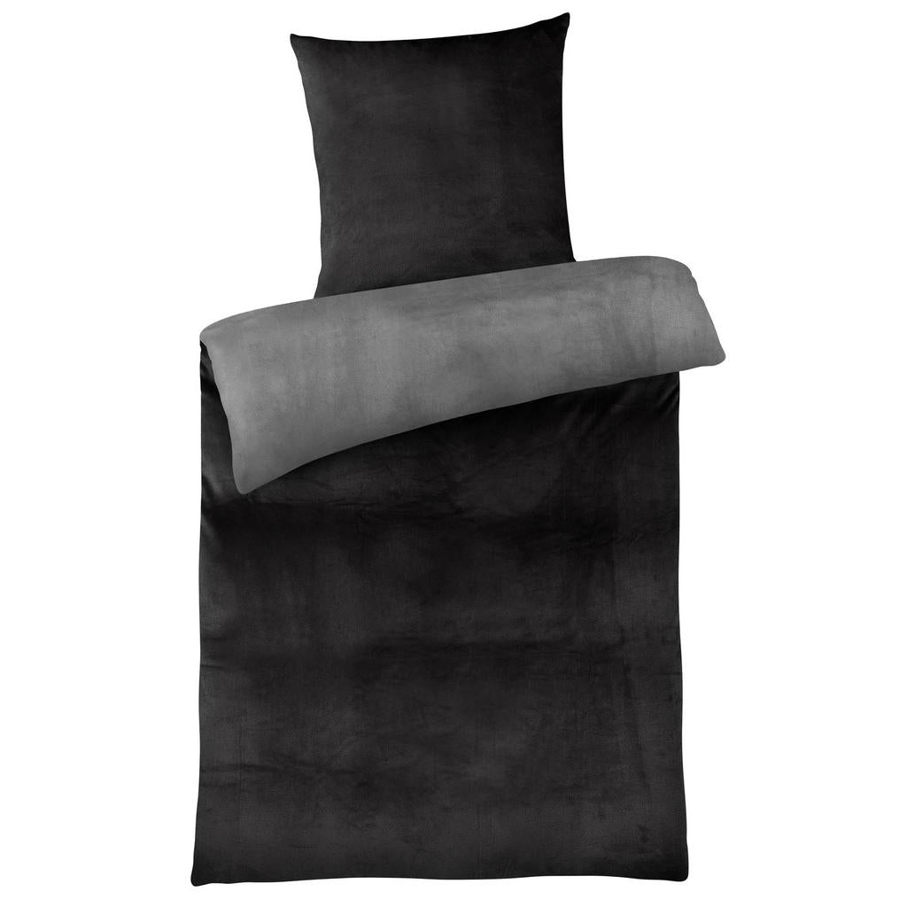 Carpe Sonno Winter-Bettwäsche, Schwarz, Textil, Uni, 15