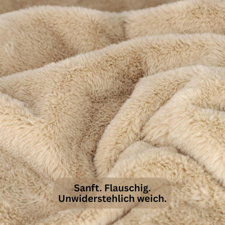 Schöner Wohnen Wohndecke, Beige, Textil, 130x170 cm, Oe